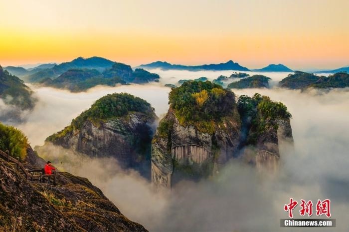 武夷山天游云海。黃海 攝