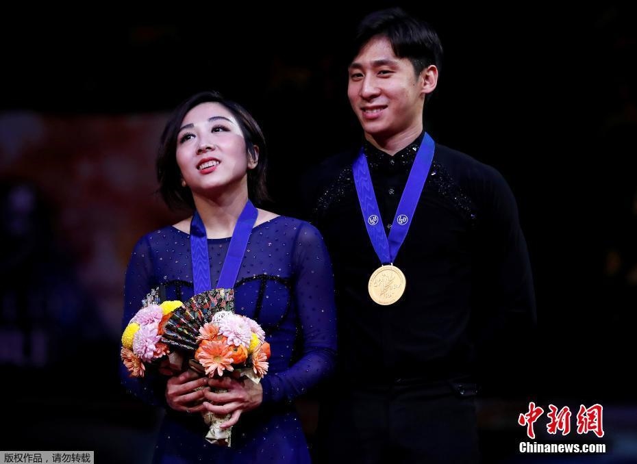 資料圖：隋文靜/韓聰奪冠。