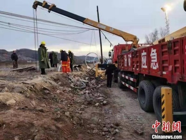 救援現場。 現場工作人員 供圖