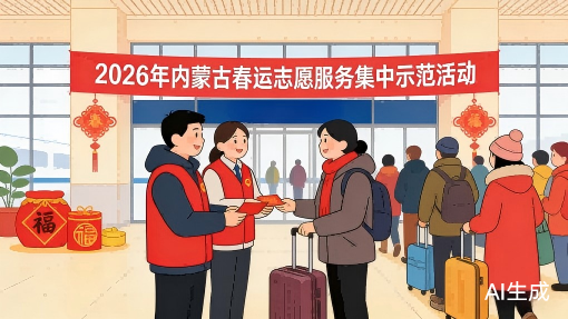 2026年內(nèi)蒙古春運志愿服務(wù)集中示范活動在呼和浩特啟動