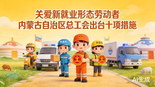 關(guān)愛新就業(yè)形態(tài)勞動者 內(nèi)蒙古自治區(qū)總工會出臺十項措施