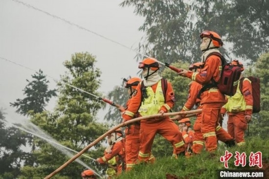 演練現(xiàn)場(chǎng)。瀘州消防供圖