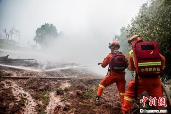 演練現(xiàn)場(chǎng)。瀘州消防供圖