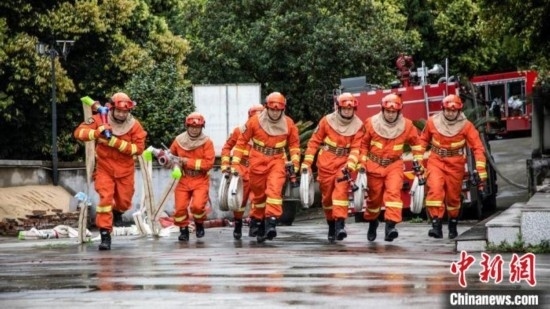 演練現(xiàn)場(chǎng)。瀘州消防供圖