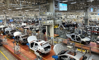 △廣汽埃安總裝車(chē)間智能生產(chǎn)線