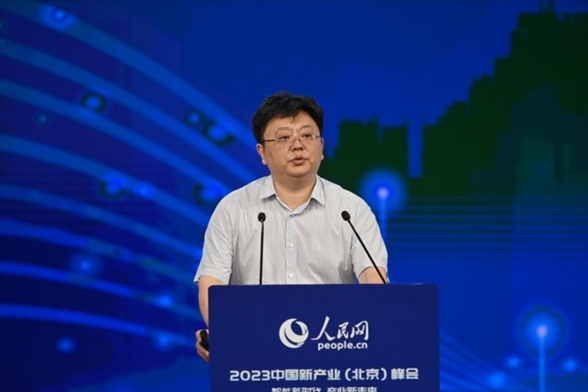 傳播內(nèi)容認(rèn)知全國重點(diǎn)實(shí)驗(yàn)室首席科學(xué)家張勇東。人民網(wǎng)記者 于凱攝