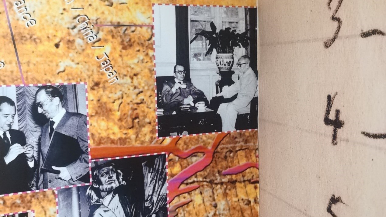 1957年，卡贊扎基斯第二次訪問中國，期間與作家茅盾進行交流。人民網(wǎng)記者 葛泰佚攝