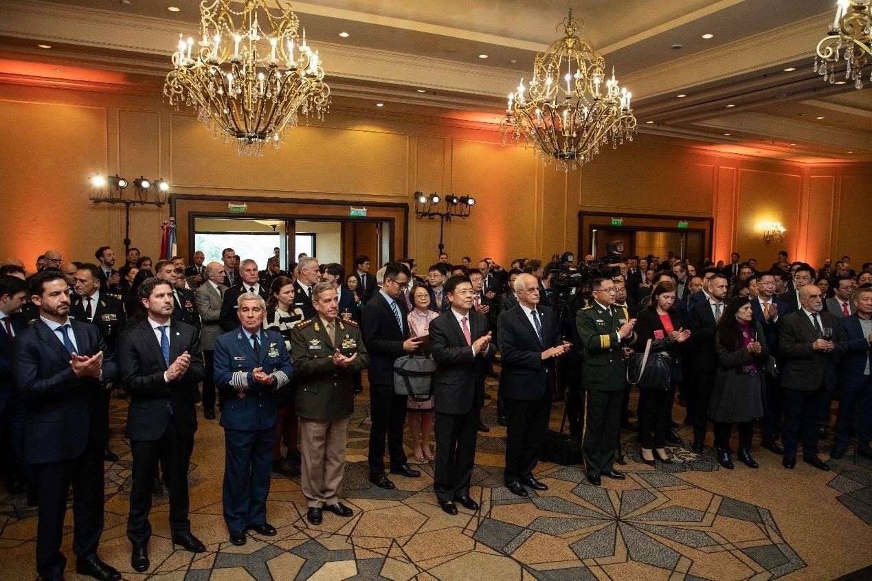 招待會(huì)現(xiàn)場(chǎng)氣氛熱烈友好。中國(guó)駐阿根廷大使館供圖