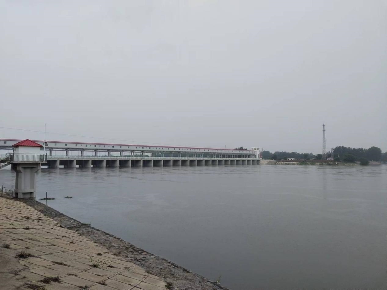 獨(dú)流減河進(jìn)洪閘。受訪者供圖
