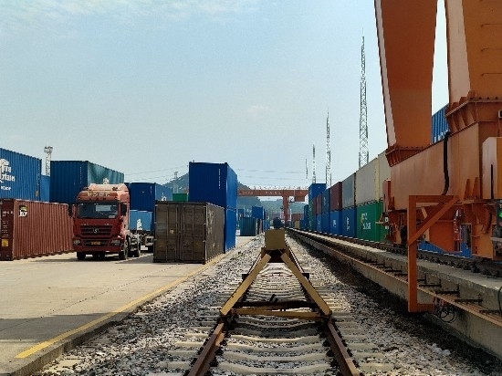 廣州東部公鐵聯(lián)運(yùn)樞紐（增城西站）。人民網(wǎng) 王雅蝶攝