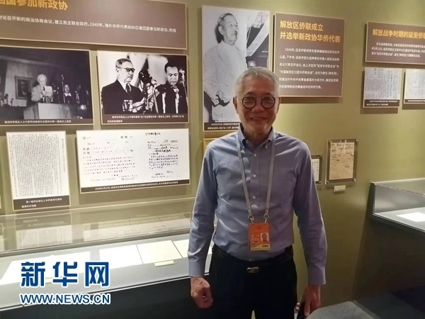 印尼廣東社團聯(lián)合總會總主席張錦泉。新華網(wǎng)記者 侯強 攝