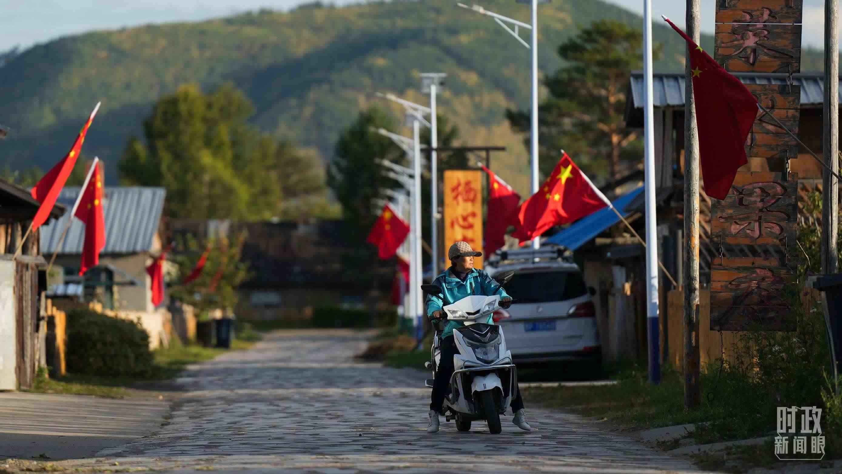 △北極村里民宿眾多。（總臺(tái)國(guó)廣記者李晉拍攝）
