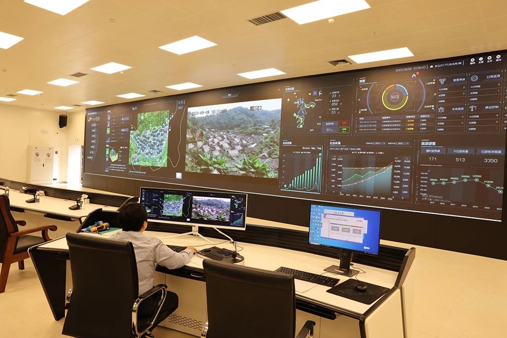 景邁山遺產(chǎn)監(jiān)測中心。普洱景邁山古茶林保護(hù)管理局供圖