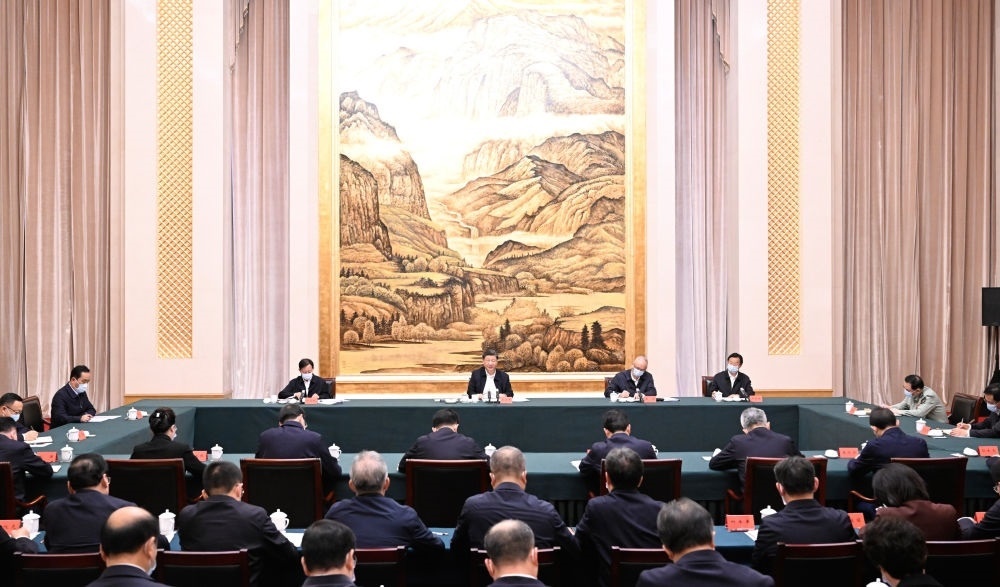  2023年5月17日上午，習(xí)近平在西安聽(tīng)取陜西省委和省政府工作匯報(bào)并發(fā)表重要講話。