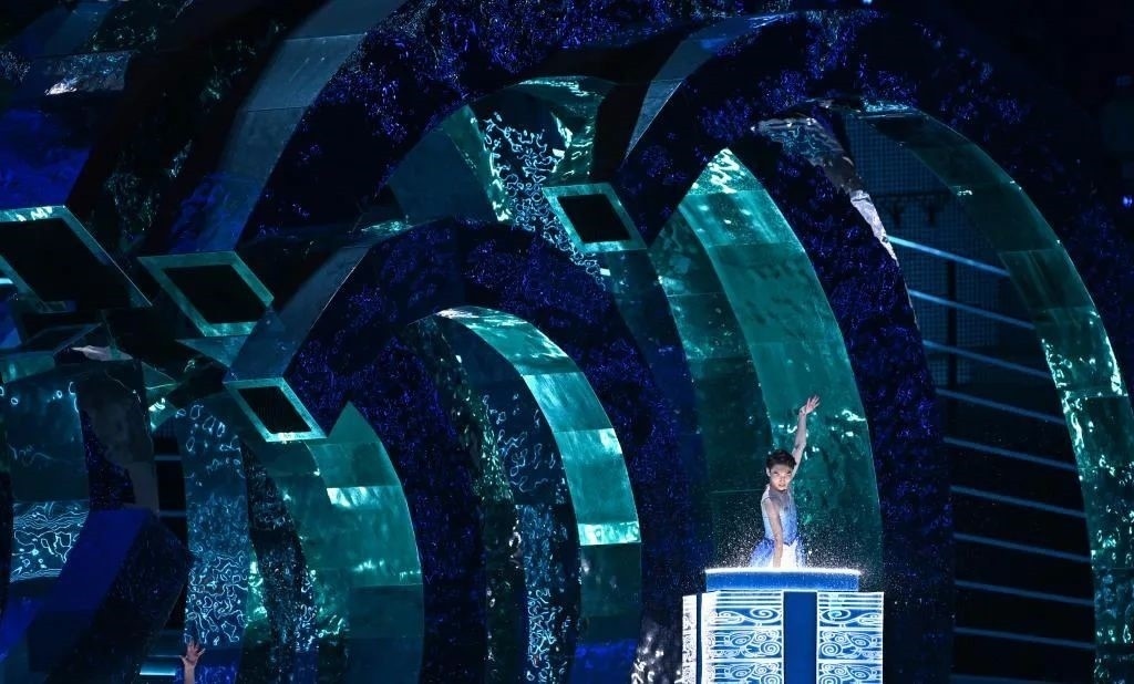 △9月23日，杭州第19屆亞洲運動會開幕式迎賓表演《水潤秋輝》。