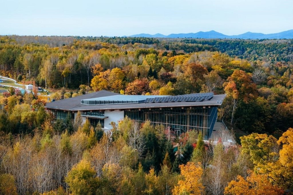 園區(qū)在多棟建筑上都安裝有分布式光伏發(fā)電設(shè)施。邱活攝