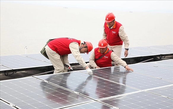 開山島微電網(wǎng)的投運(yùn)建設(shè)。受訪者供圖