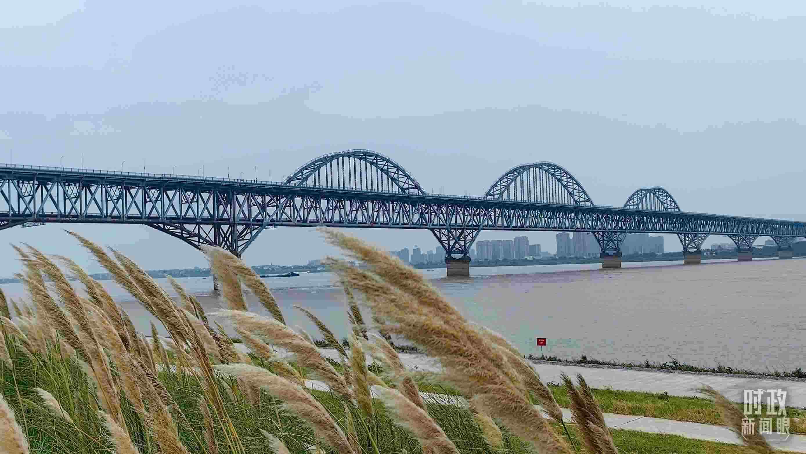 △長江國家文化公園九江城區(qū)段。（總臺央視記者段德文拍攝）