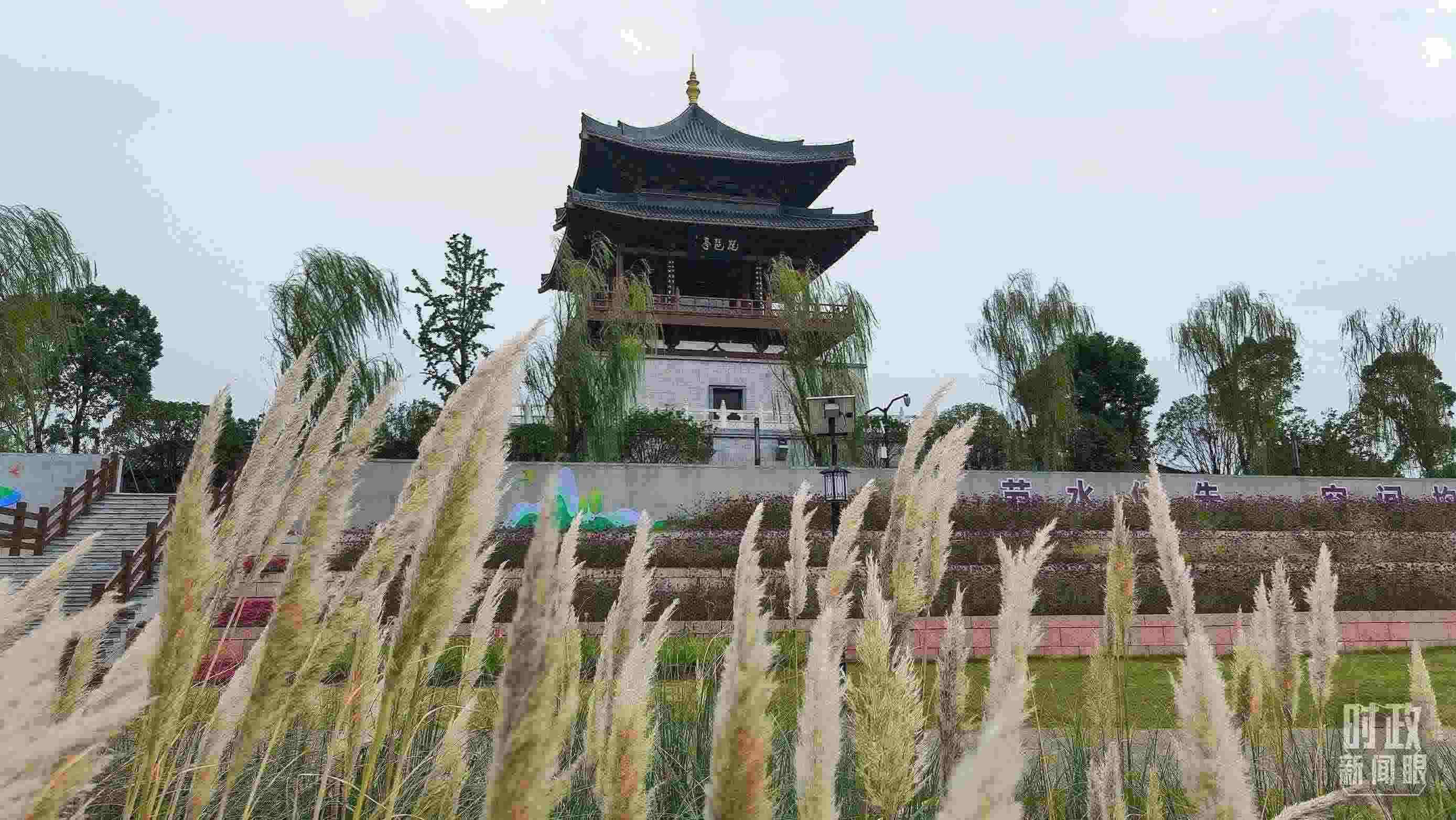 △長江國家文化公園九江城區(qū)段。（總臺央視記者程鋮拍攝）