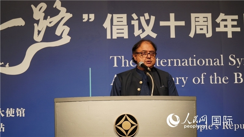 巴基斯坦駐日大使塔拉爾發(fā)言。人民網(wǎng) 蔣曉辰攝