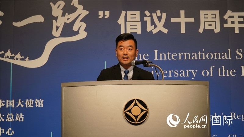 泰中“一帶一路”研究中心主任威倫發(fā)言。人民網(wǎng) 蔣曉辰攝