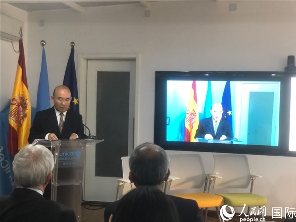 生態(tài)環(huán)境部應(yīng)對氣候變化司一級巡視員孫楨在研討會上致辭。 人民網(wǎng)記者 趙健攝