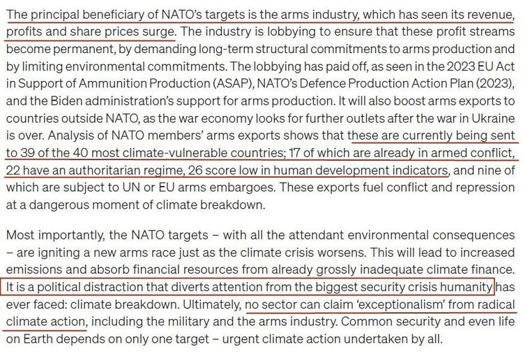 看看北約的“碳足跡”，就知道西方的氣候承諾有多扯