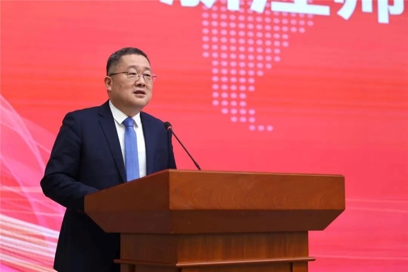 浙江師范大學(xué)黨委書記鄭孟狀致辭。主辦方供圖