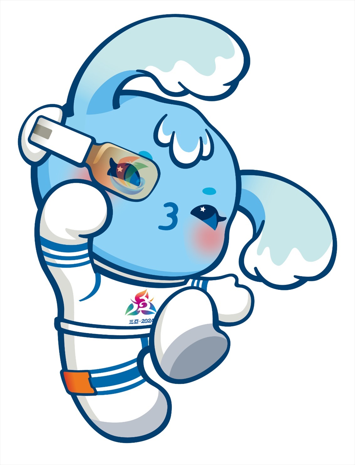 第十二屆全國少數(shù)民族傳統(tǒng)體育運動會吉祥物“吉貝”。第十二屆全國少數(shù)民族傳統(tǒng)體育運動會組委會供圖