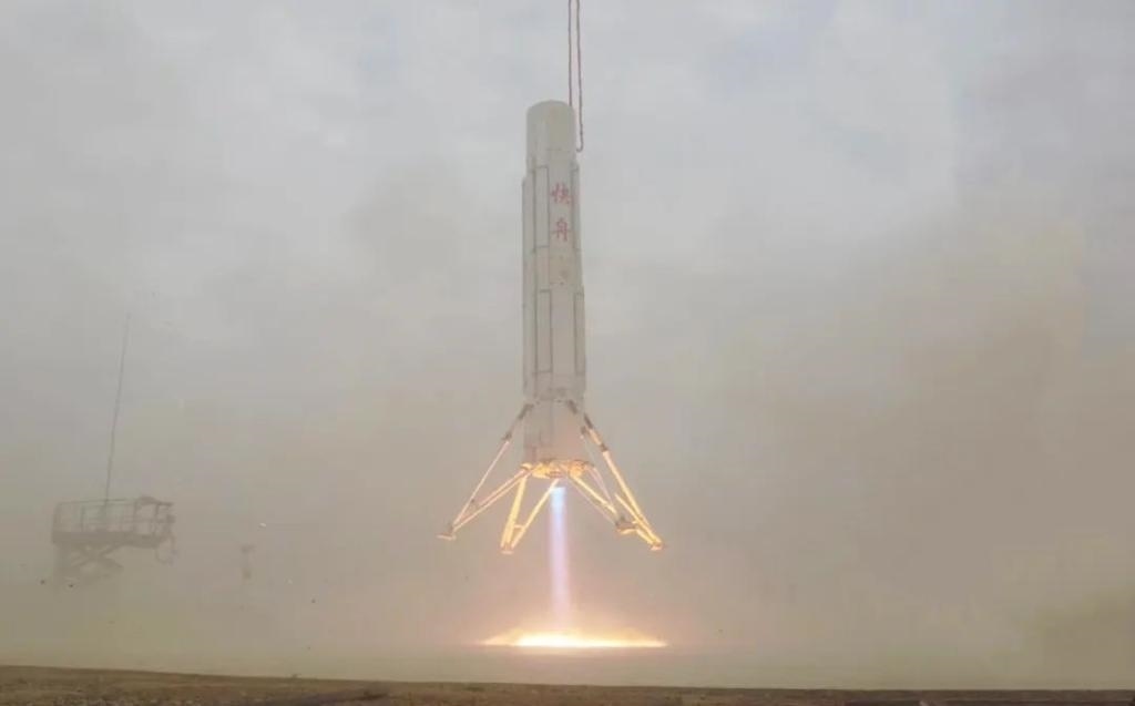 圖為垂直起降試驗。（中國航天科工集團供圖）