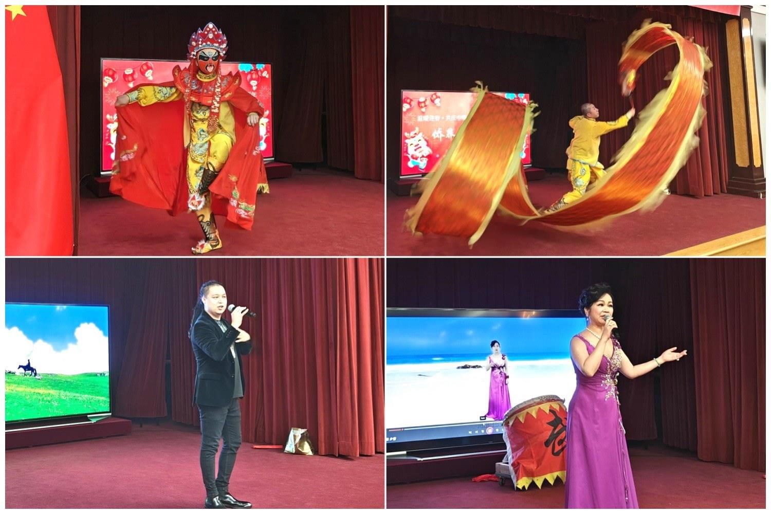 當(dāng)?shù)貎S界知名演員獻(xiàn)上精彩演出。主辦方供圖