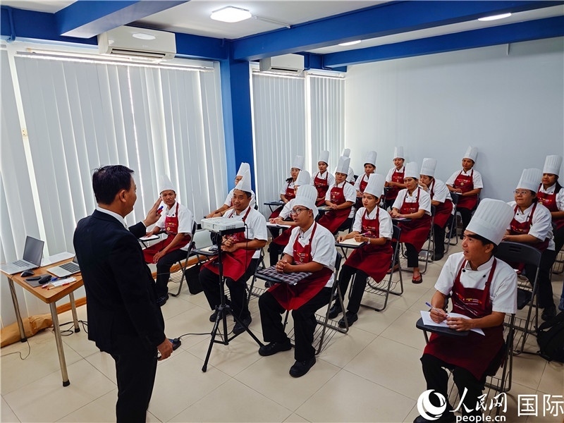 教師向學員授課。人民網記者 謝佳君攝