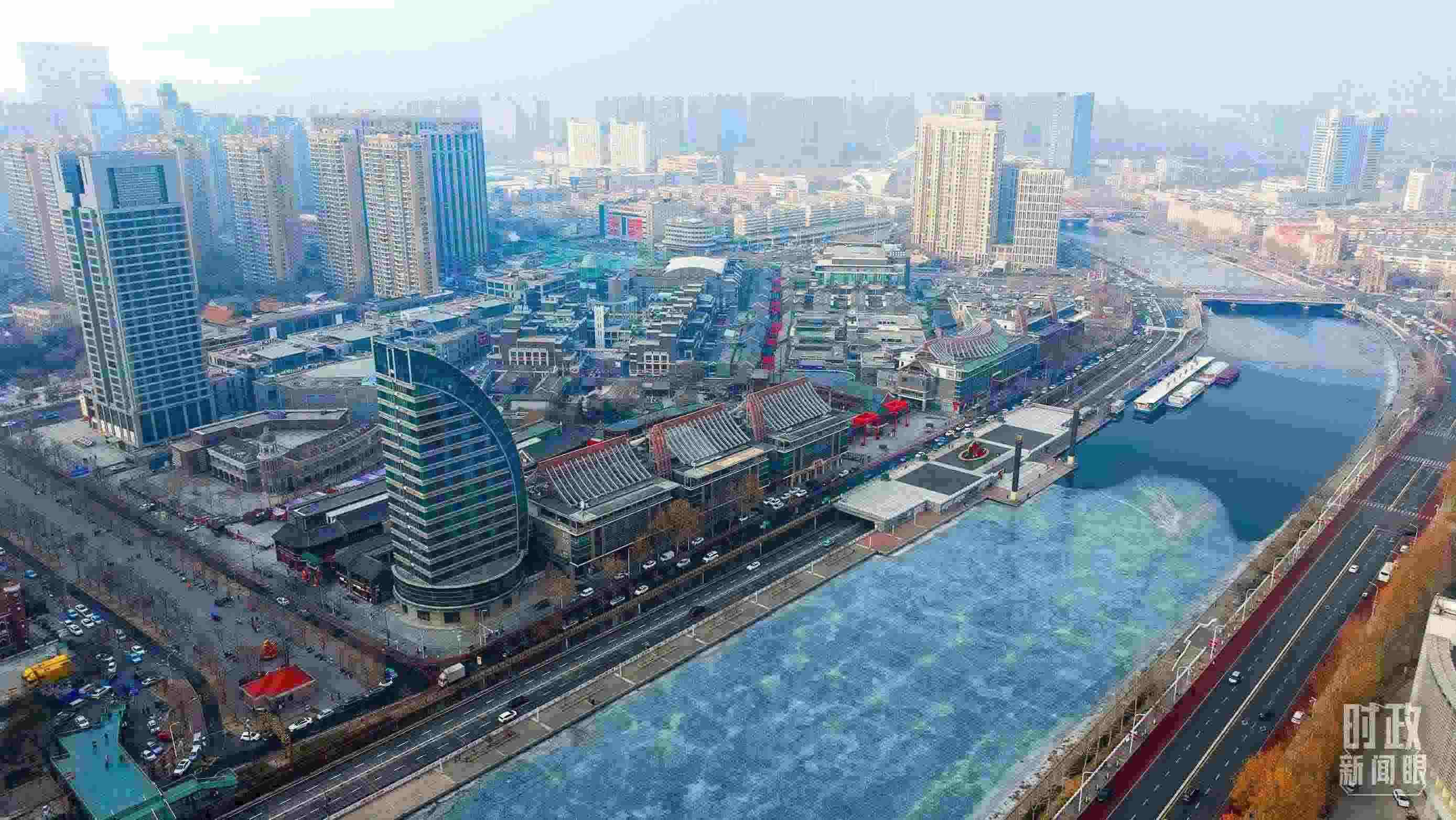 △天津航拍。（總臺(tái)記者劉功河拍攝）