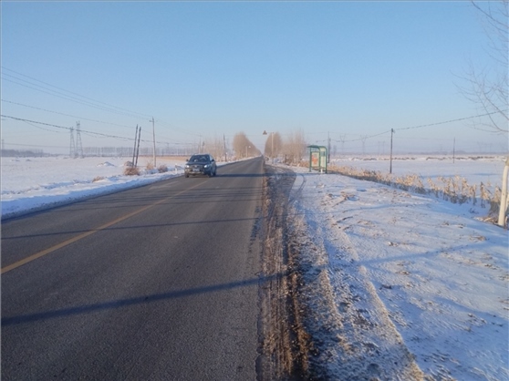 連接德惠市與太興村的德前公路寬闊通暢。德惠市委宣傳部供圖