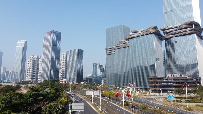 2024年1月1日，廣東珠海，橫琴粵澳深度合作區(qū)樓群。
