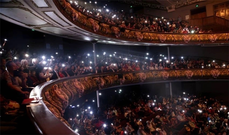 2024年“四海同春”慰?jī)S訪演團(tuán)亞太團(tuán)新西蘭惠靈頓演出現(xiàn)場(chǎng)。圖片由陸欣讌、孟韜、葉勇提供