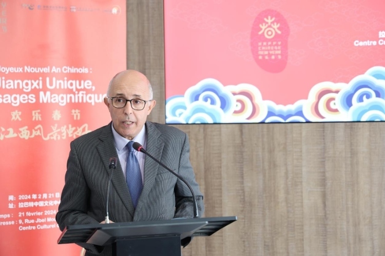 拉巴特文化藝術(shù)遺產(chǎn)復(fù)興協(xié)會主席德里希致辭。霍晶攝