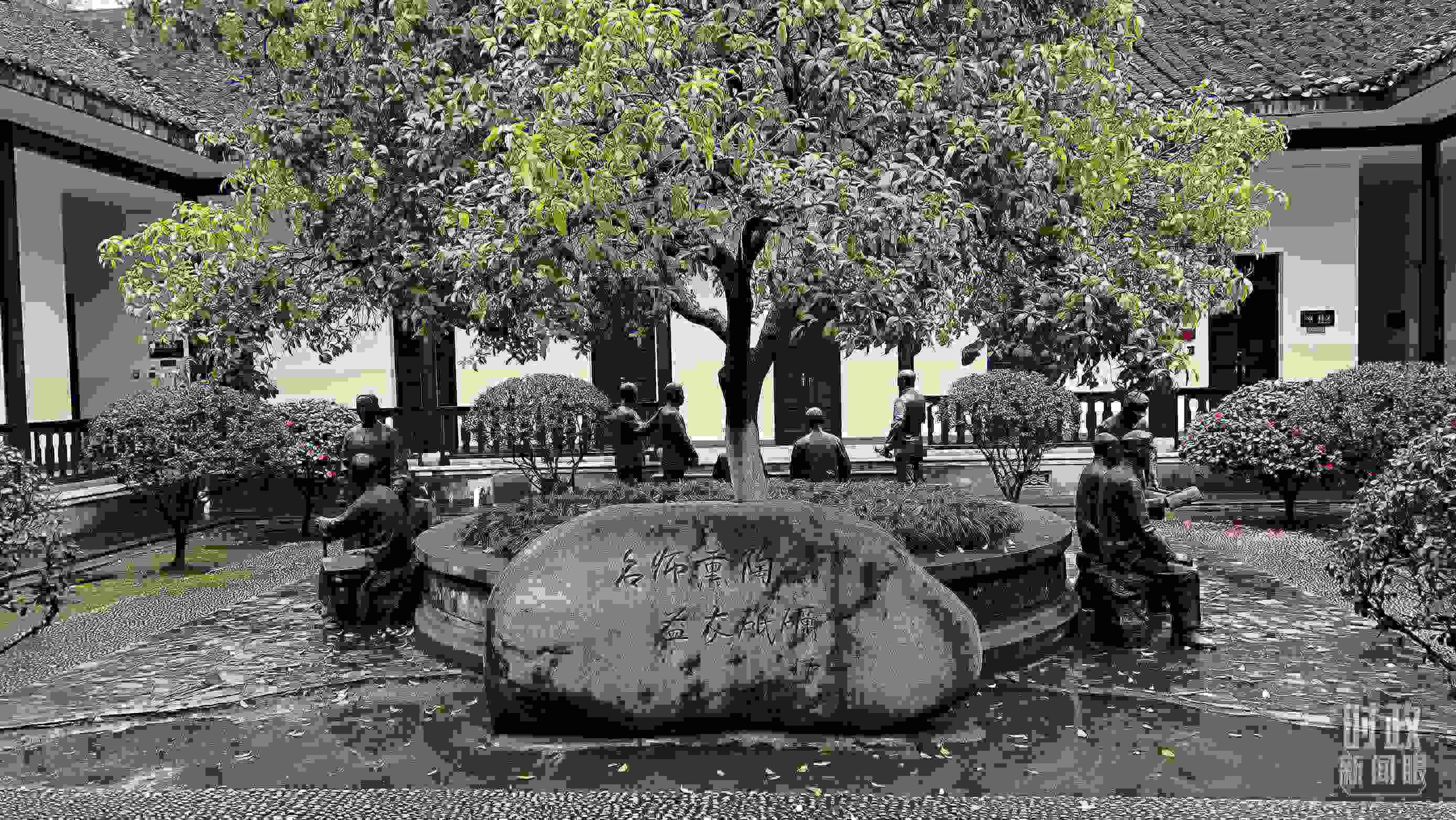 △湖南第一師范學(xué)院（城南書院校區(qū)）。（總臺央視記者覃思拍攝）