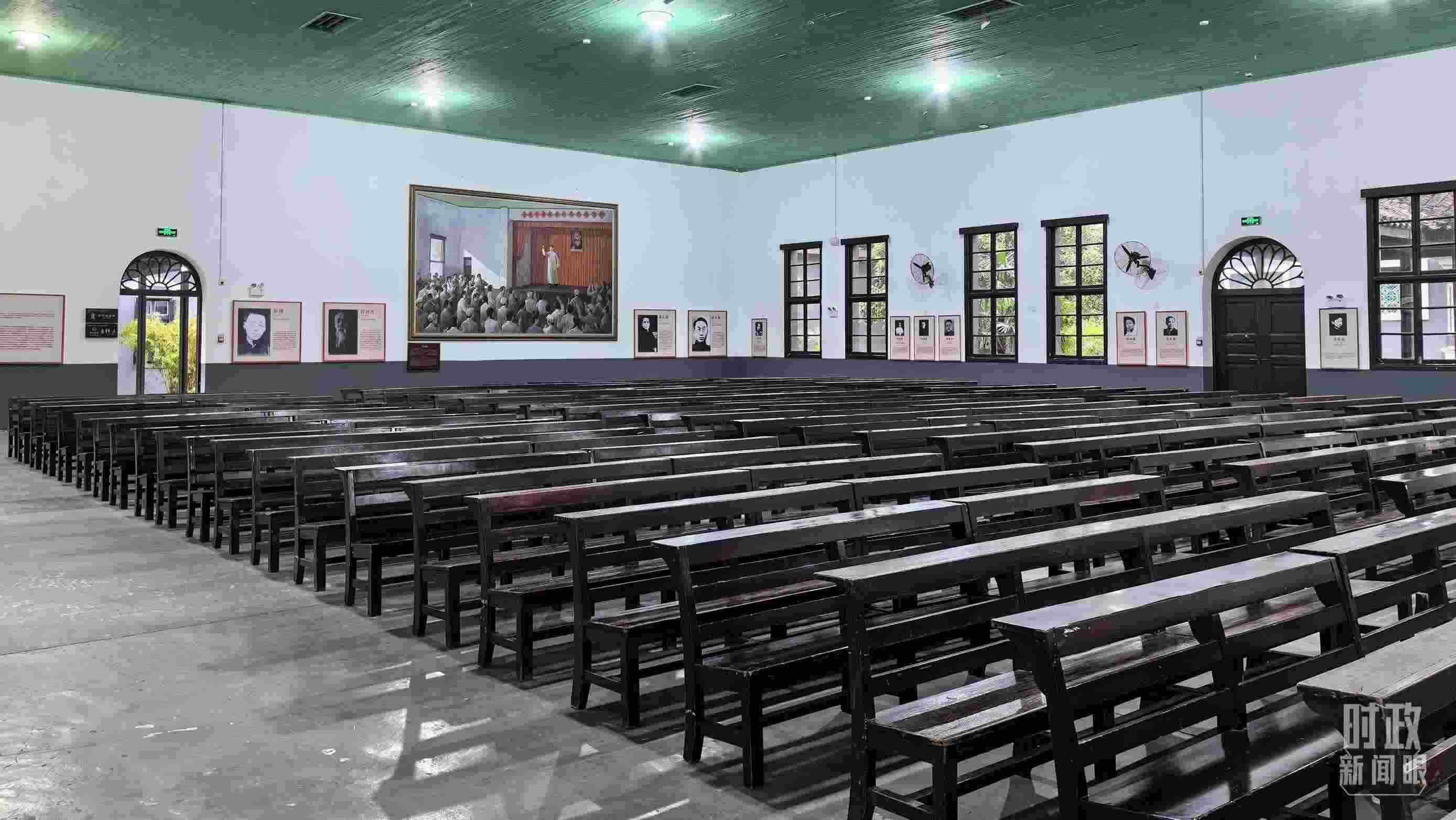 △湖南第一師范學(xué)院（城南書院校區(qū)）大禮堂。（總臺央視記者趙化拍攝）