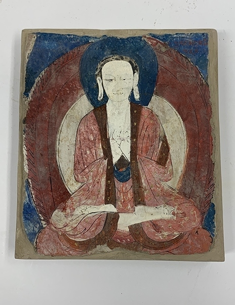 佛像壁畫殘片（暫定名）。國(guó)家文物局供圖