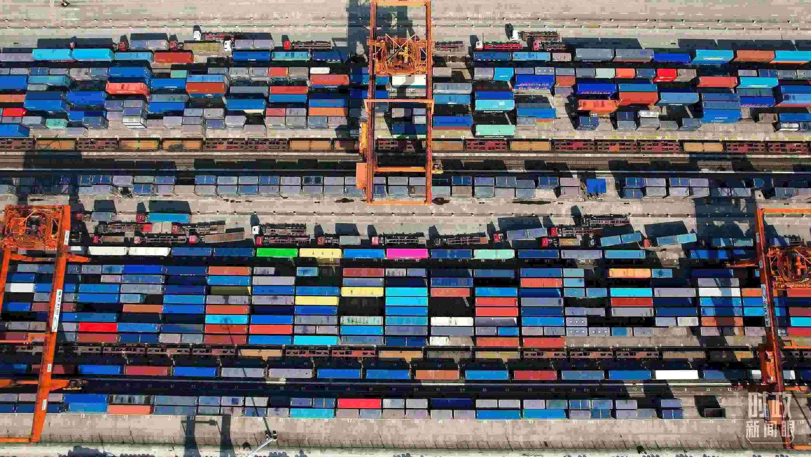 △重慶國(guó)際物流樞紐園區(qū)。（總臺(tái)央視記者范凱拍攝）