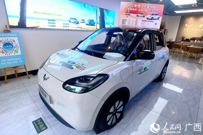 五菱汽車推出置換補(bǔ)貼。人民網(wǎng)記者 陳燕攝