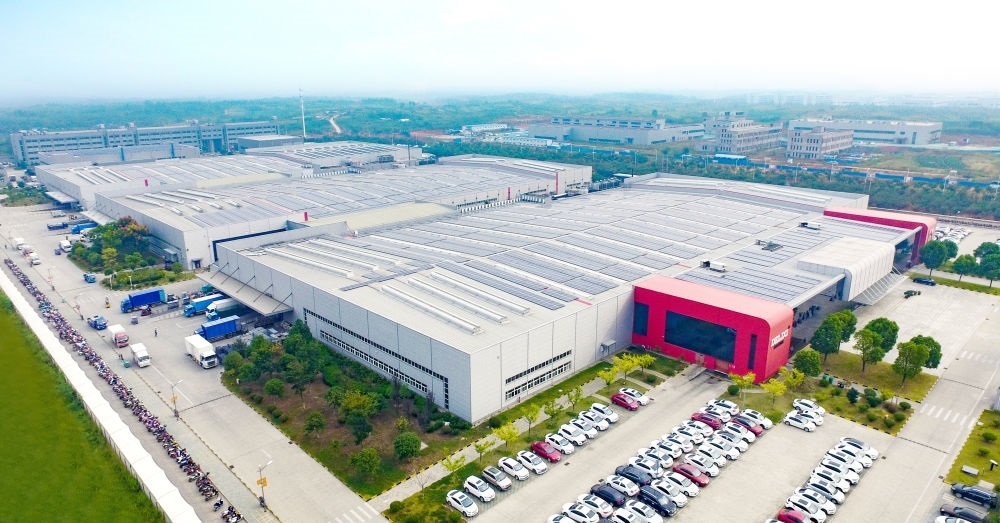 圖為德力西電氣蕪湖工廠（無人機(jī)照片）。（德力西集團(tuán)供圖）