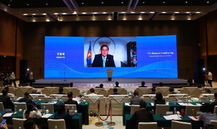  艾格帕視頻致辭。中國(guó)外文局供圖