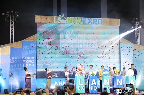 7月9日，2024年蘭納博覽會(huì)開(kāi)幕式在清邁國(guó)際會(huì)展中心舉行。人民網(wǎng)記者楊一攝