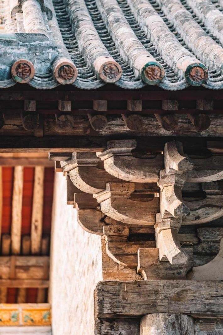 高平市古建資圣寺斗拱結(jié)構(gòu)。王劍攝