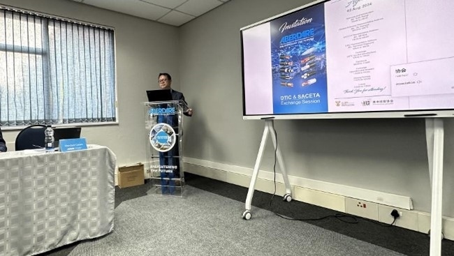 中國駐南非大使館參贊邱忠義致辭。南中經貿協(xié)會供圖