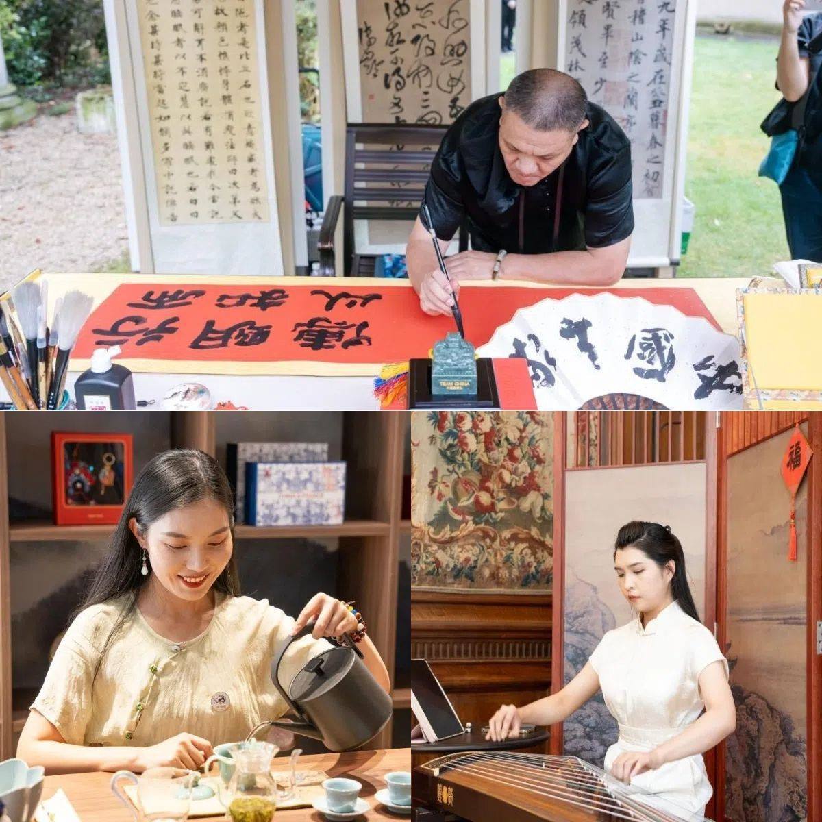 中國非遺與傳統文化展區(qū)引人入勝。 “中國之家”供圖