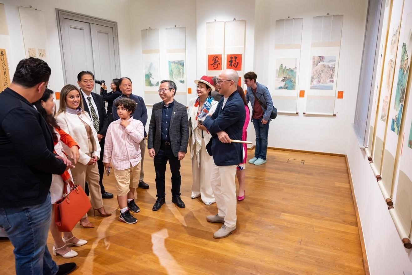 圖為展覽現(xiàn)場。布魯塞爾中國文化中心供圖
