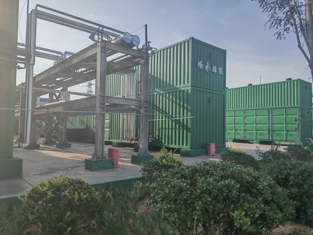 2024年9月4日，位于鵬飛集團(tuán)的電解水制氫項(xiàng)目。新華社記者 王勁玉 攝